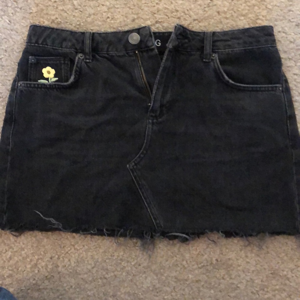 BDG Denim Cutoff Mini Skirt